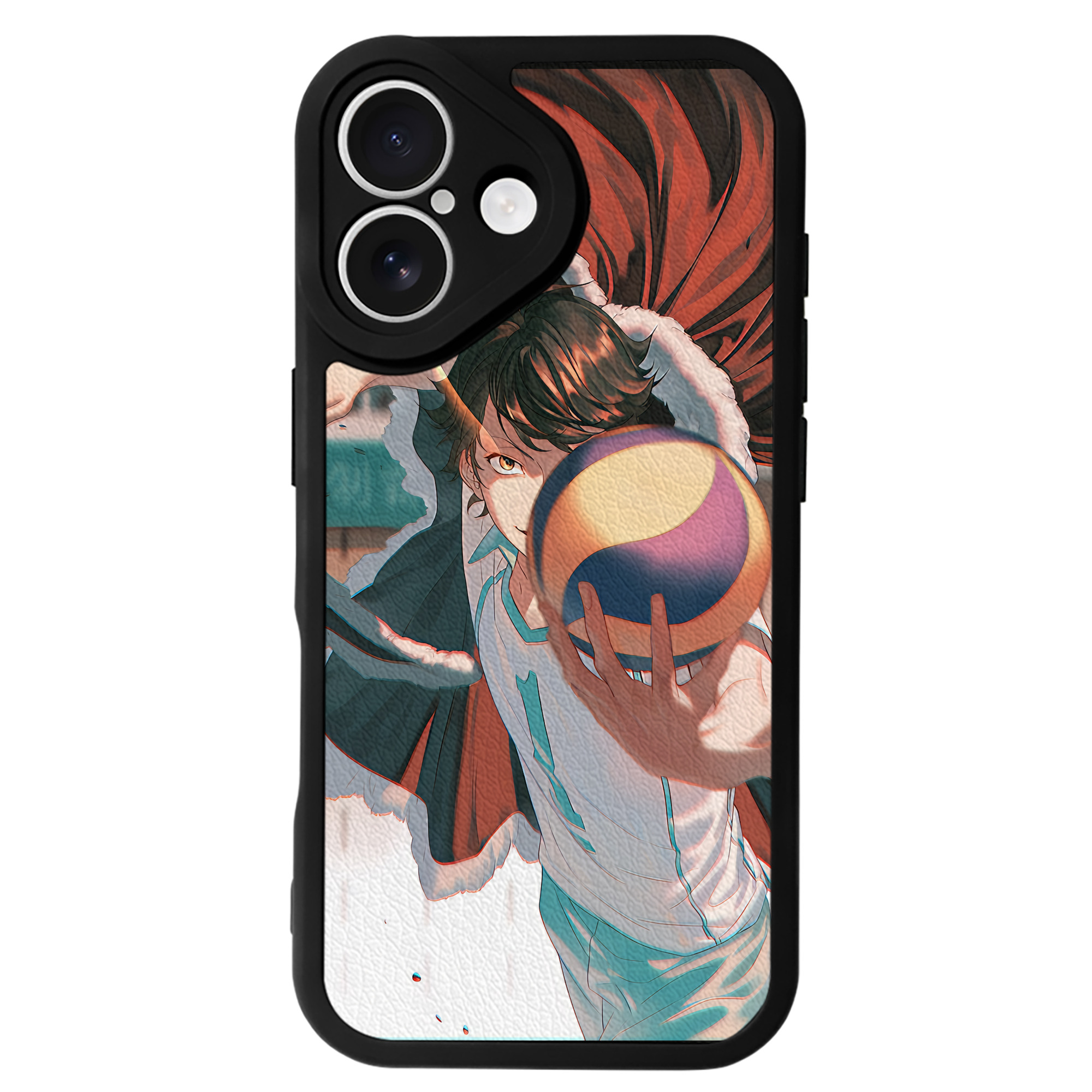 （画像用） ハイキュー!! Haikyu!! 【iPhone 16シリーズ対応】シリコンスマホケース（レザー調） 材質：シリコン